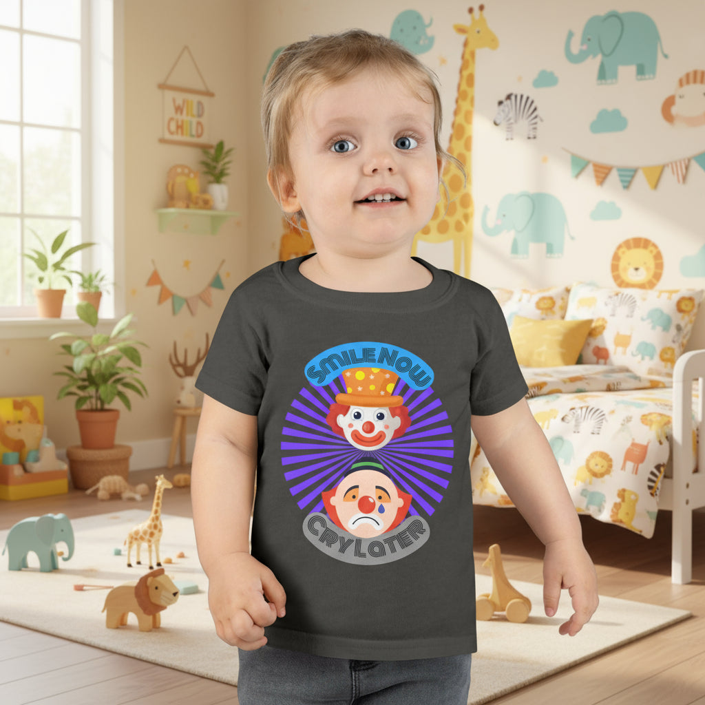 Toddler Smile Now Cry Later Clowns