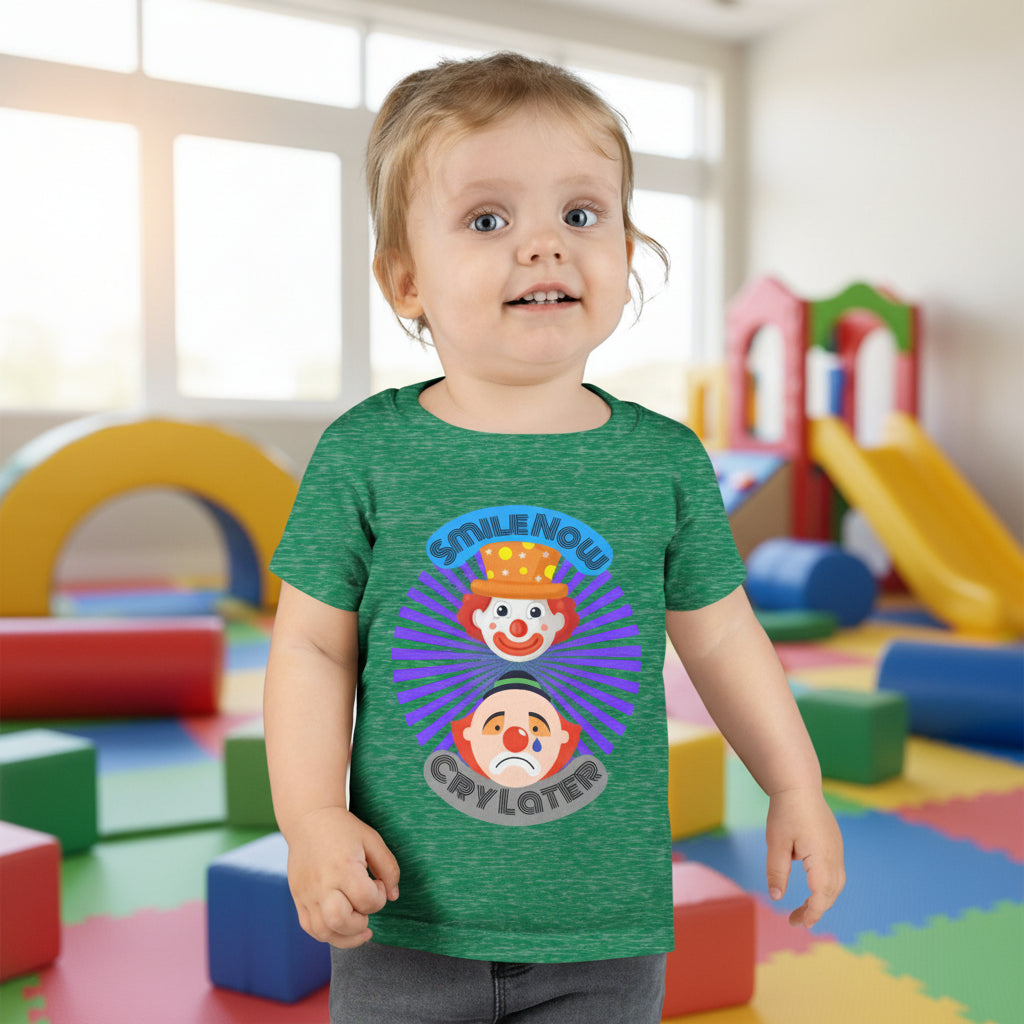 Toddler Smile Now Cry Later Clowns