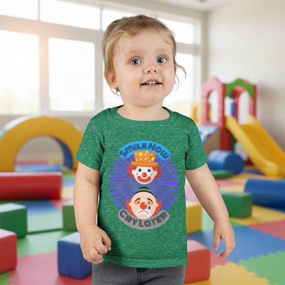 Toddler Smile Now Cry Later Clowns