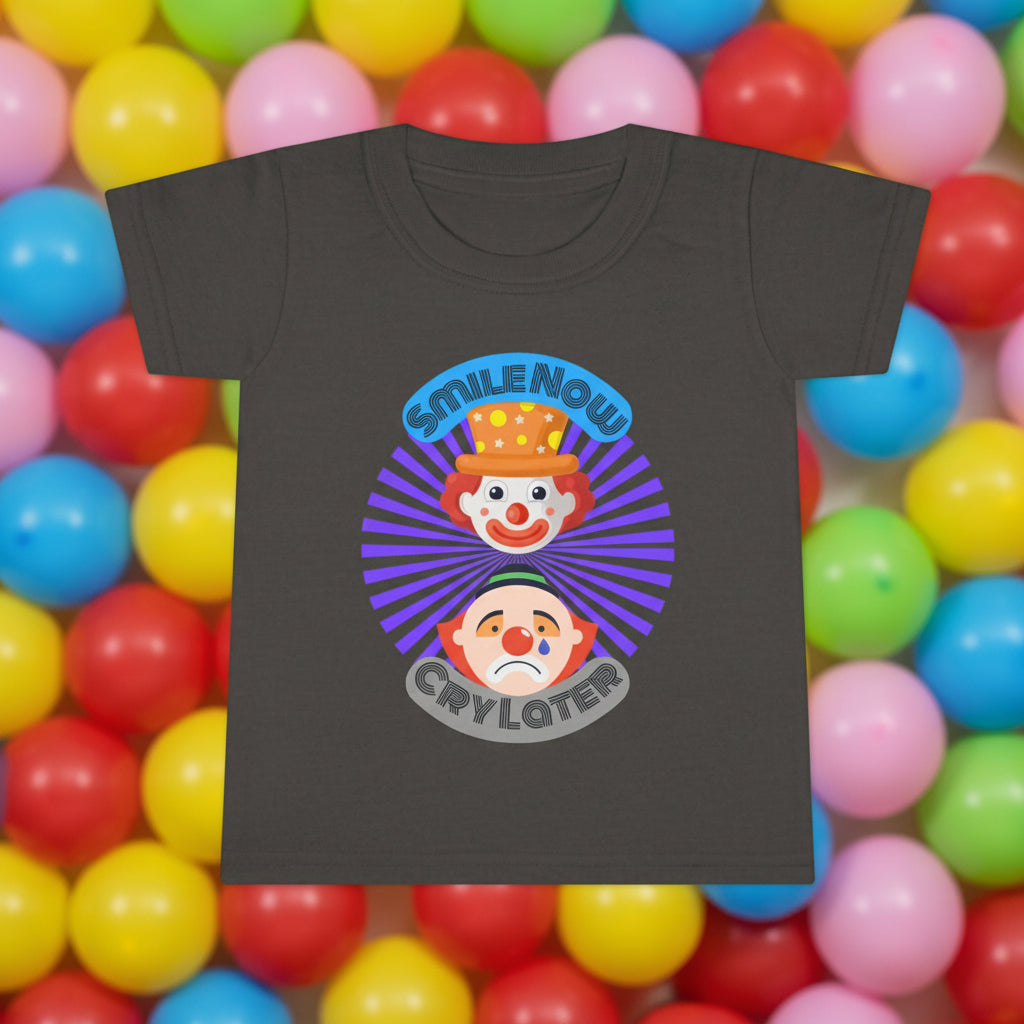 Toddler Smile Now Cry Later Clowns
