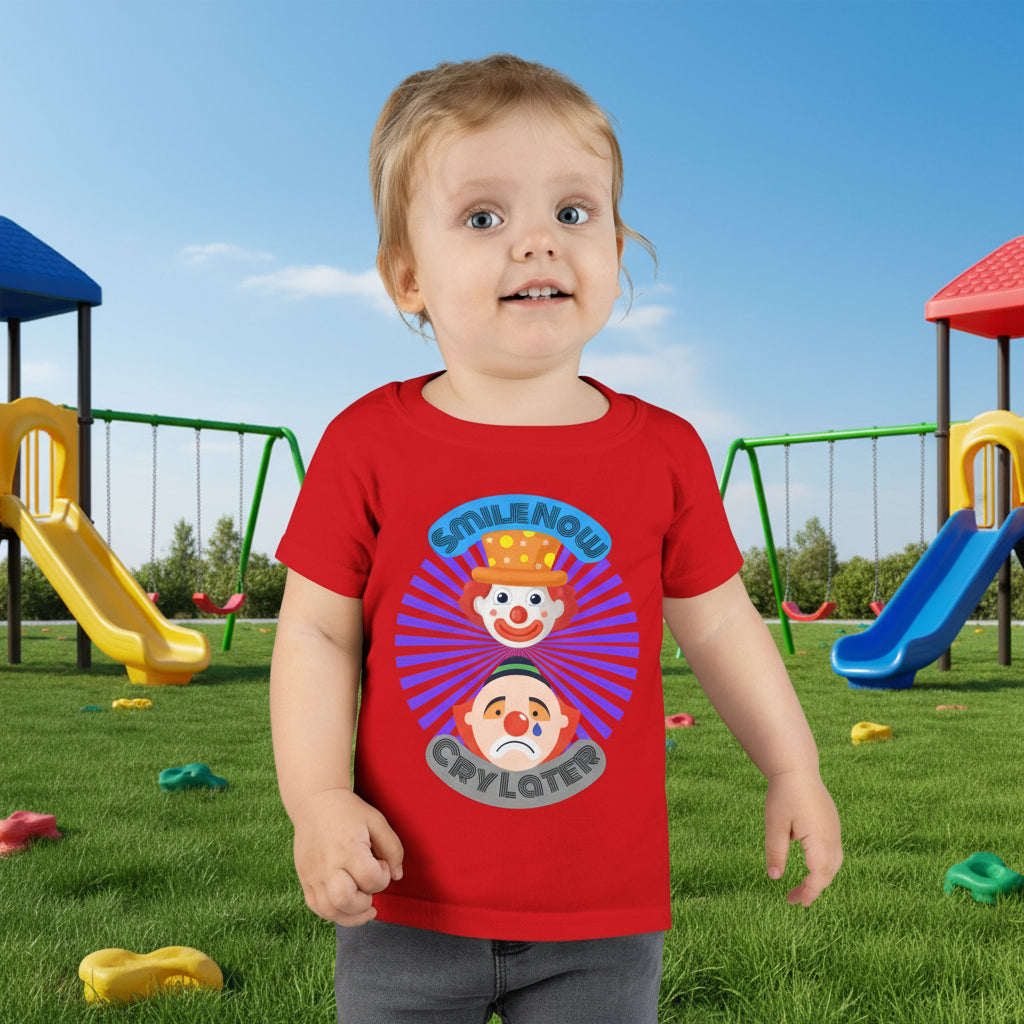 Toddler Smile Now Cry Later Clowns