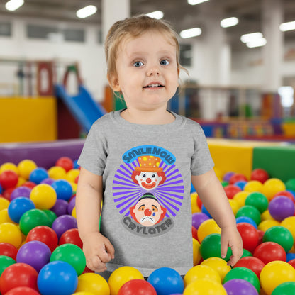 Toddler Smile Now Cry Later Clowns