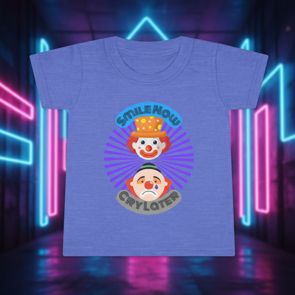 Toddler Smile Now Cry Later Clowns