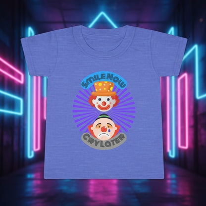 Toddler Smile Now Cry Later Clowns