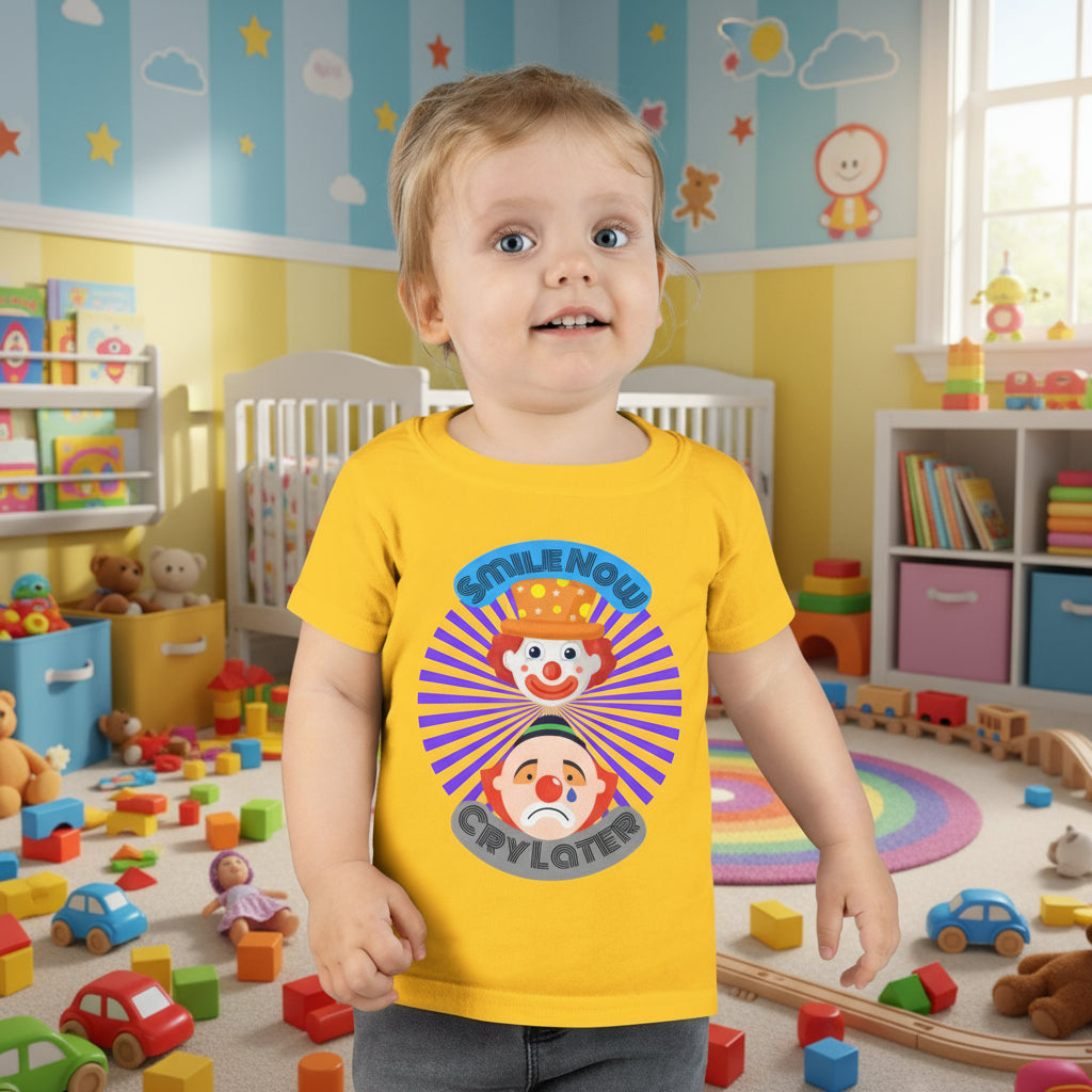 Toddler Smile Now Cry Later Clowns