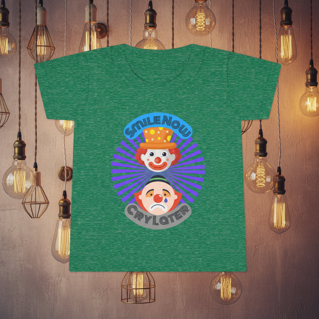 Toddler Smile Now Cry Later Clowns