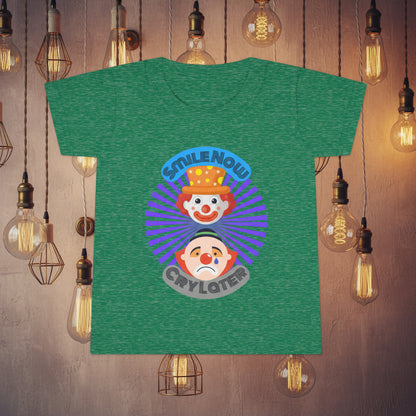 Toddler Smile Now Cry Later Clowns