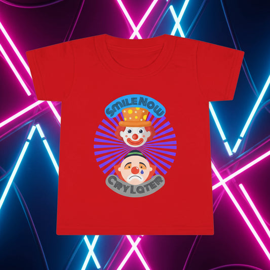 Toddler Smile Now Cry Later Clowns