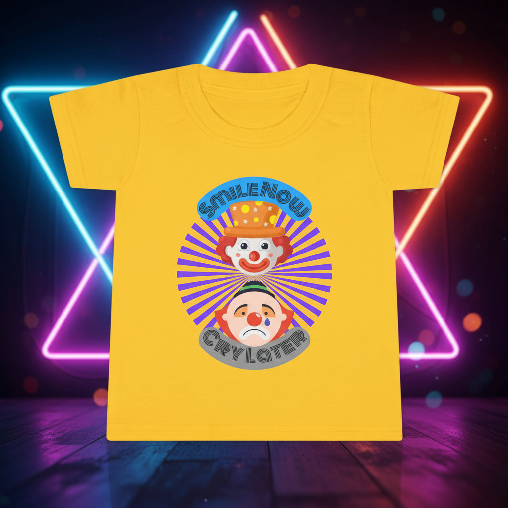 Toddler Smile Now Cry Later Clowns