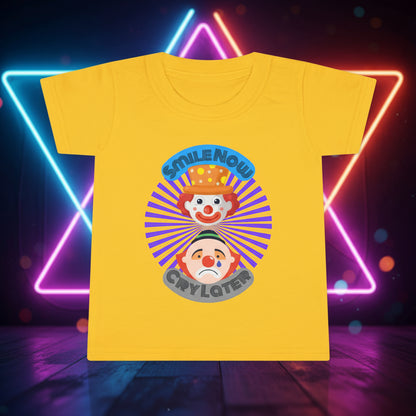 Toddler Smile Now Cry Later Clowns